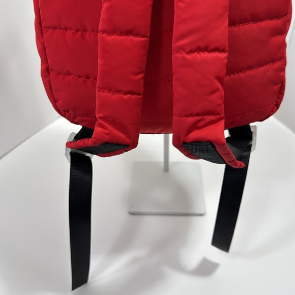 Hello Kitty Quilted Red Mini Backpack Embroidered Bag Zipper Charm Y2K - Picture 6 of 16